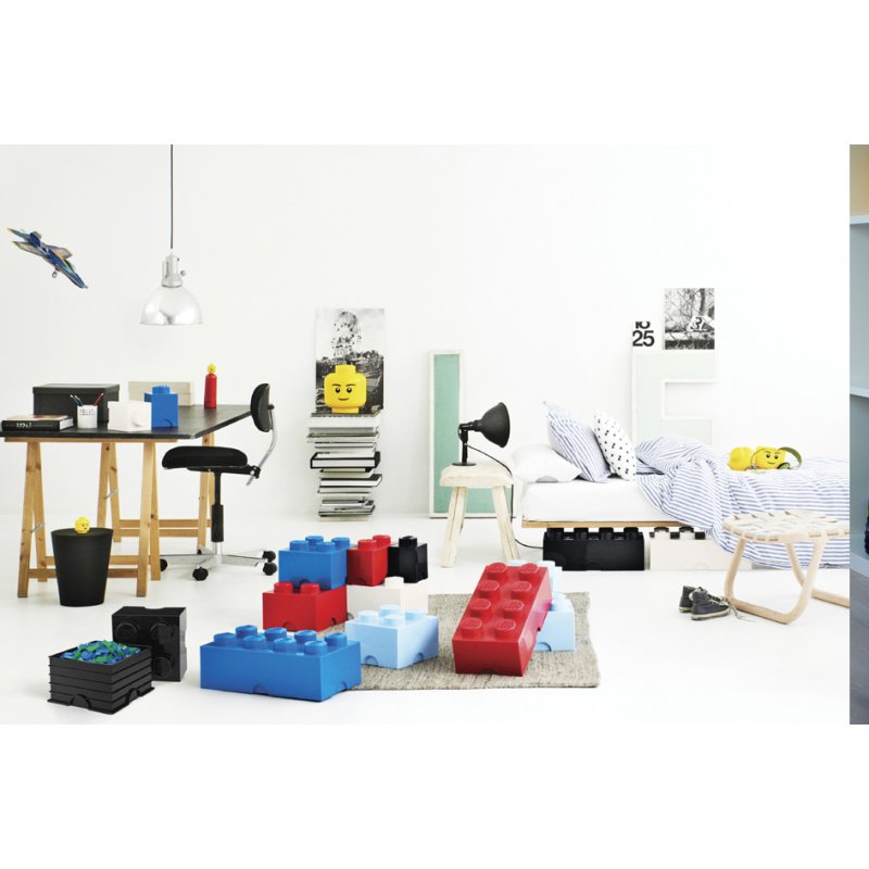 LEGO bloc de rangement Storage Brick 2, 2,6 litre, rouge, 2 tenons